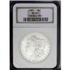 Image 1 : 1881 S$1 MS65 NGC. The surfaces exhibit frosty luster