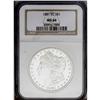 Image 1 : 1881-CC S$1 MS66 NGC. Premium-Gem example with cartwhe