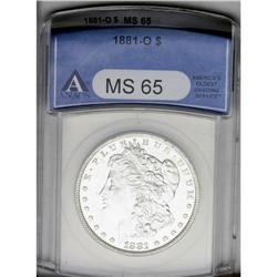 1881-O S$1 MS65 ANACS. Well struck and untoned with ex