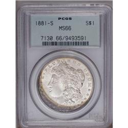 1881-S S$1 MS66 PCGS. This well struck available date