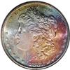 Image 1 : 1881-S S$1 MS67 S NGC. The obverse features iridescen