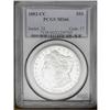 Image 3 : 1882-CC S$1 MS66 PCGS. Snow-white and frosty, with an