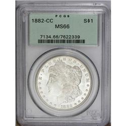 1882-CC S$1 MS66 PCGS. With ample satiny luster and es