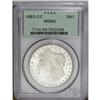 Image 1 : 1882-CC S$1 MS66 PCGS. With ample satiny luster and es