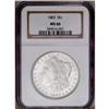 Image 1 : 1883 S$1 MS66 NGC. Satiny luster with few distracting