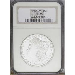 1883-CC S$1 MS65 NGC. Potent luster and lovely preserv