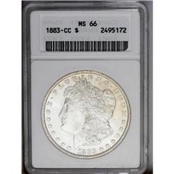 1883-CC S$1 MS66 ANACS. Nearly brilliant aside from a