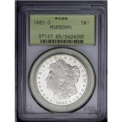 1883-O S$1 MS65 Deep Mirror Prooflike PCGS. A carefull