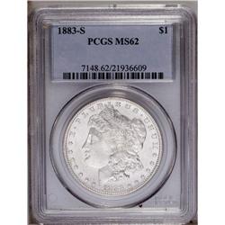 1883-S S$1 MS62 PCGS. Sharply struck and untoned with