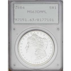 1884 S$1 MS63 Deep Mirror Prooflike PCGS. This brillia