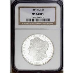 1884-CC S$1 MS64 Deep Mirror Prooflike NGC. The device
