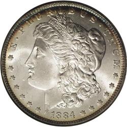 1884-O S$1 MS67 NGC. The New Orleans Mint produced onl