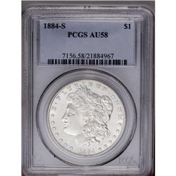 1884-S S$1 AU58 PCGS. An affordable alternative to the