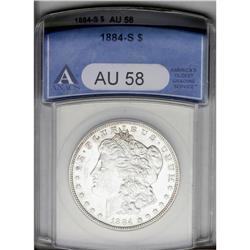 1884-S S$1 AU58 ANACS. Bright, well struck, and essent