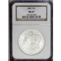 1885 S$1 MS67 NGC. While the 1885 dollar is readily av
