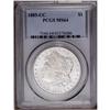 Image 1 : 1885-CC S$1 MS64 PCGS. A boldly struck and frosty near