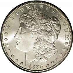 1885-CC S$1 MS66 PCGS. A gorgeous Premium Gem example