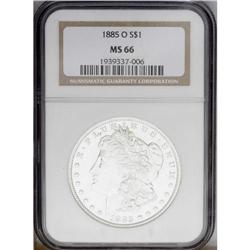 1885-O S$1 MS66 NGC. A lustrous and well preserved pre
