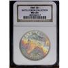 Image 3 : 1886 S$1 MS63 S NGC. Incredible rainbow toning progre