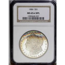 1886 S$1 MS65 S Deep Mirror Prooflike NGC. Even thoug