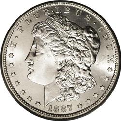 1887-S S$1 MS65 PCGS. Examples of this date are genera