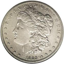 1889-CC S$1 --Cleaned--ANACS. XF40 Details. Delicate ch