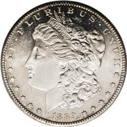 1889-CC S$1 MS 64 Deep Mirror Prooflike NGC. No other