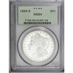1889-S S$1 MS64 PCGS. At first glance this appears to