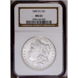 1890-CC S$1 MS63 NGC. A lovely coin with an abundance