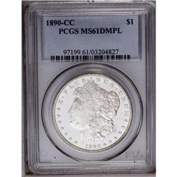 1890-CC S$1 MS61 Deep Mirror Prooflike PCGS. VAM-3. Th
