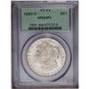 Image 1 : 1890-O S$1 MS64 Prooflike PCGS. Mostly brilliant with