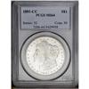 Image 1 : 1891-CC S$1 MS64 PCGS. VAM-3. A Top 100 Variety. The s