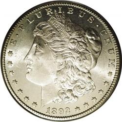 1892-CC S$1 MS64 PCGS. Despite the fact that it was no