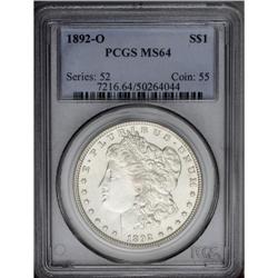 1892-O S$1 MS64 PCGS. There are few abrasions on eithe