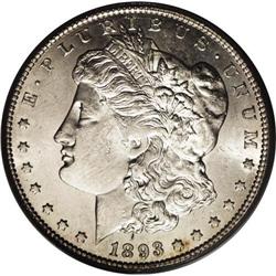 1893-CC S$1 MS61 PCGS. This is a lovely example for th