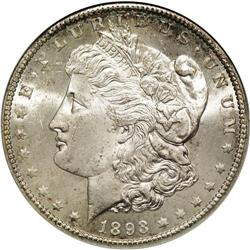 1893-CC S$1 MS63 ANACS. VAM-1. This is the final issue