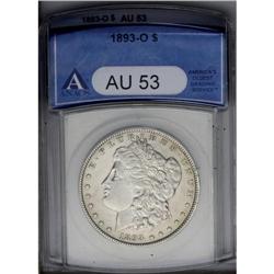 1893-O S$1 AU53 ANACS. Even though not as rare as the