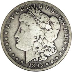 1893-S S$1 --Scratched--ANACS Fine Details, Net VG8. Th