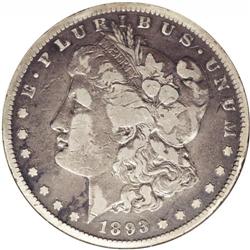 1893-S S$1 --Rims Filed--ANACS. Fine 12 Details. The ri