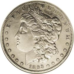 1893-S S$1 --Tooled, Whizzed--ANACS. XF Details, Net VF