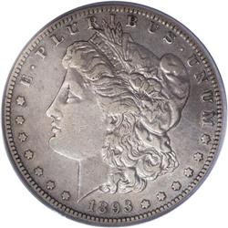 1893-S S$1 VF35 PCGS. The diagnostic die scratch in th