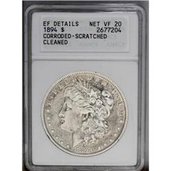 1894 S$1 --Corroded, Scratched, Cleaned--ANACS. XF Deta