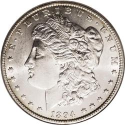 1894 S$1 MS62 NGC. An attractive Mint State representa