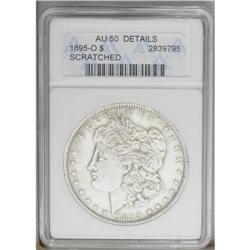 1895-O S$1 --Scratched--ANACS. AU50 Details. Yellow-gol