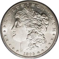 1895-O S$1 AU58 ANACS. An issue that is frequently fou