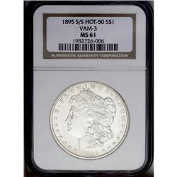1895-S/S S$1 MS61 NGC. VAM-3. Hot 50 Variety. The mint