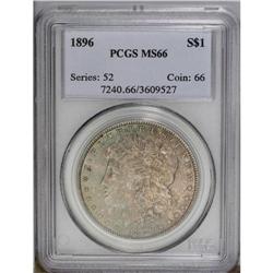 1896 S$1 MS66 PCGS.From The Indiana Undertaker Collect