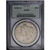 1896-O S$1 AU58 PCGS. Lovely pastel peach and stone-gr