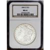 Image 1 : 1896-O S$1 MS61 NGC. Essentially untoned with subdued,