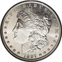 1897 S$1 MS66 Prooflike PCGS.From The Indiana Undertak